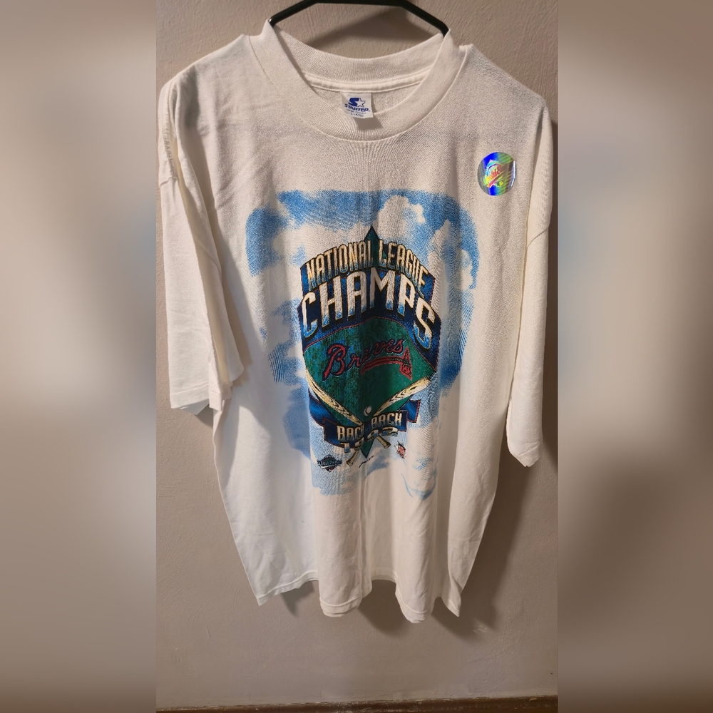 Vintage 1992 Atlanta Braves Starter Shirt XL – Mint Condition